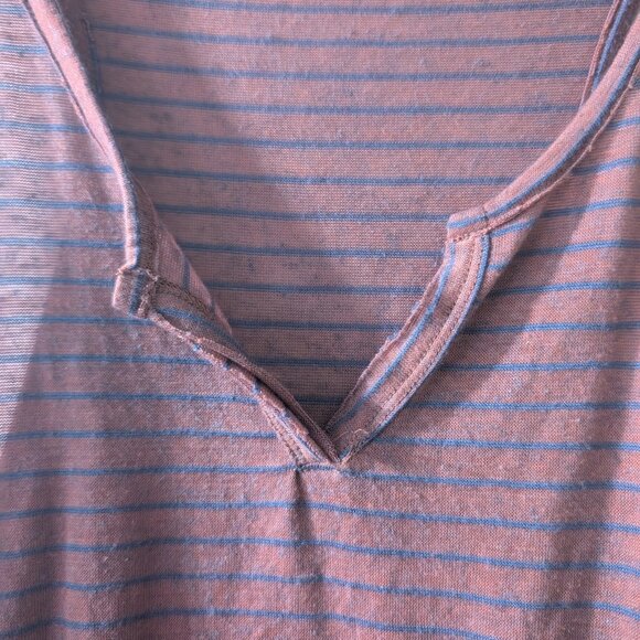 Gilded Intent | Women’s Striped Linen-Blend Tank Top – Made in Canada - Picture 4 of 8